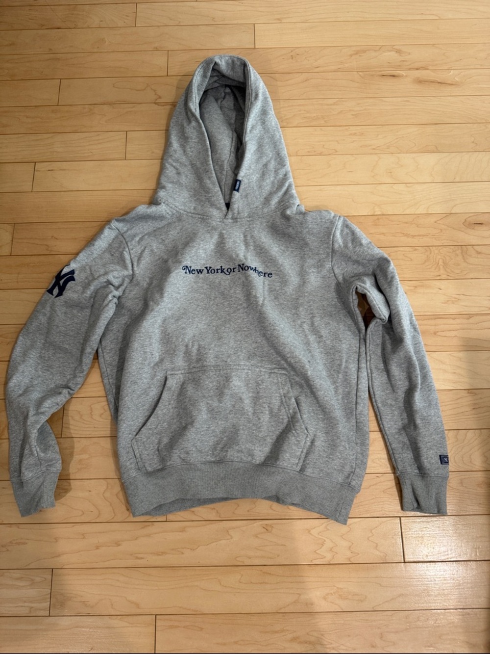 New York Or Nowhere Yankees Men's Gray Pullover Hoodie